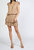 Zoey Jacquard Pleated Mini Dress