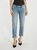 The Turnt Fling Mid Rise Studded Straight Leg Jean