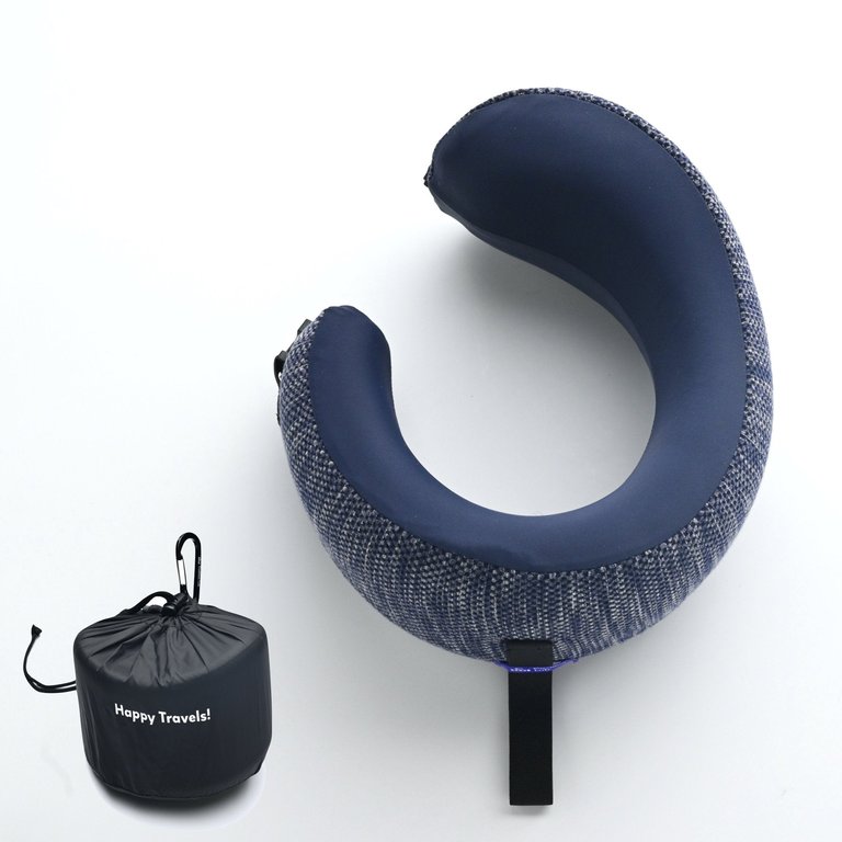 Ergonomic Travel Neck Pillow - Navy