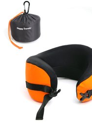 Ergonomic Travel Pillow - Dynamic Orange