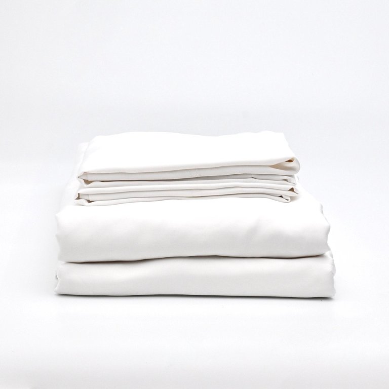 TruFiber™ Bamboo Sateen+ Sheet Set - Pure White