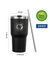 30oz Stainless Steel Vacuum Insulated Tumbler with Lid and Straw