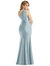 Cascading Bow One-Shoulder Stretch Satin Mermaid Dress With Slight Train - CS108 