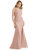 Cascading Bow One-Shoulder Stretch Satin Mermaid Dress With Slight Train - CS108  - Toasted Sugar