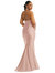 Criss Cross Halter Open-Back Stretch Satin Mermaid Dress - CS112