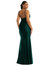 Deep V-Neck Stretch Satin Mermaid Dress With Slight Train - CS103