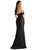 Off-The-Shoulder Corset Stretch Satin Mermaid Dress With Slight Train - CS101