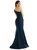 One-Shoulder Bias-Cuff Stretch Satin Mermaid Dress With Slight Train - CS107