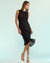 3D Embroidered Tulle Dress - Black