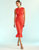 3D Embroidered Tulle Dress - Red - Red