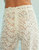 3D Embroidered Tulle Pants - White