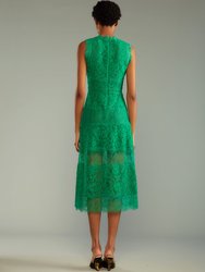 Audrey Lace Dress - Green