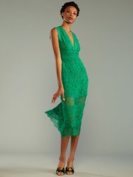 Audrey Lace Dress - Green