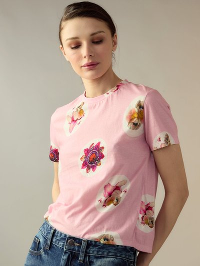 Cynthia Rowley Bloom Tee - Pink Multi product