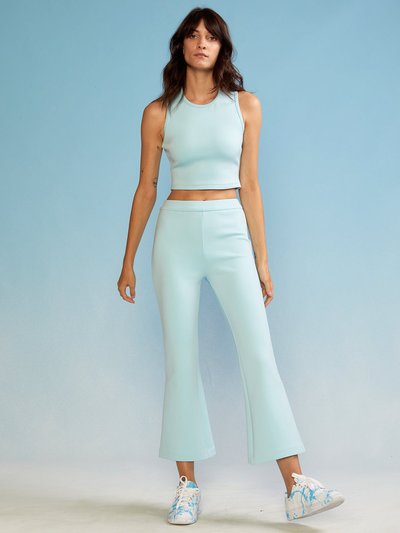 Cynthia Rowley Bonded Cropped Flare Pant - Blue product