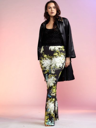 Cynthia Rowley Bonded Fit and Flare Pant - Abstract product