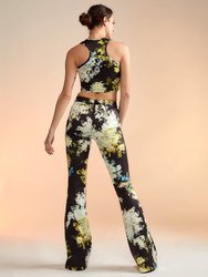 Bonded Fit and Flare Pant - Abstract
