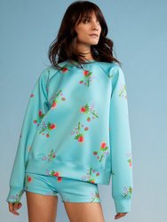 Bonded Pullover - Blue Strawberry