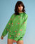 Bonded Pullover - Green Strawberry