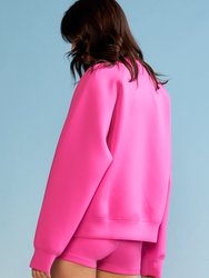 Bonded Pullover - Hot Pink