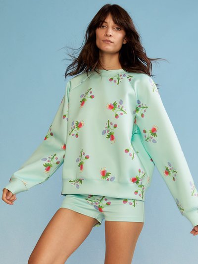 Cynthia Rowley Bonded Pullover - Mint Strawberry product