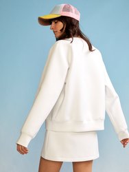 Bonded Pullover - White