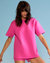 Bonded Tee - Hot Pink