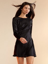 Charlotte Silk Dress - Black