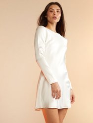 Charlotte Silk Dress - White
