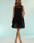Chloe Organza Dress - Black - Black