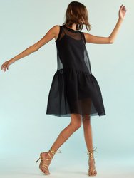 Chloe Organza Dress - Black