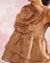 Chloe Organza Flower Top - Camel