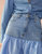 Deconstructed Denim Taffeta Skirt