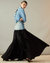 Denim Taffeta Skirt - Black