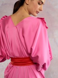 Dolman Sleeve Dance Dress - Pink