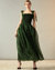 Evergreen Organza Dress - Olive Green