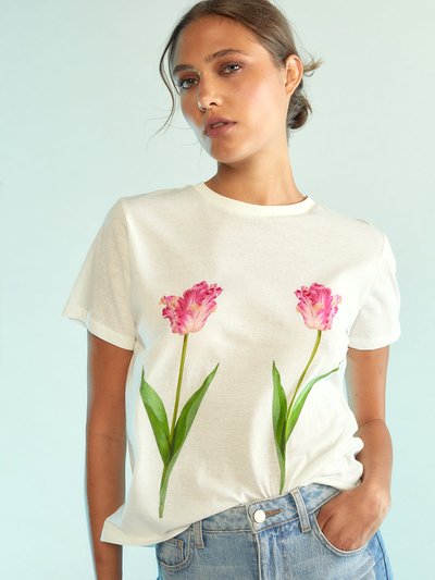 Cynthia Rowley Everyday Tees - White/Pink product