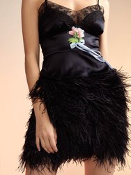 Feather Skirt - Black