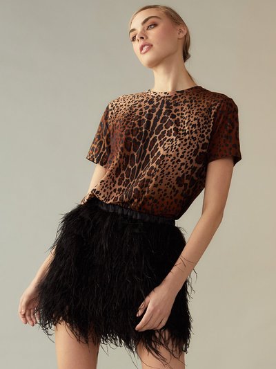 Cynthia Rowley Feather Skirt - Black product