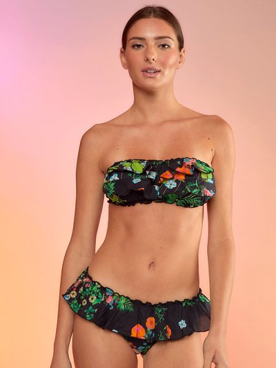 Cynthia Rowley Flirt Ruffle Bikini Bottom - Black product