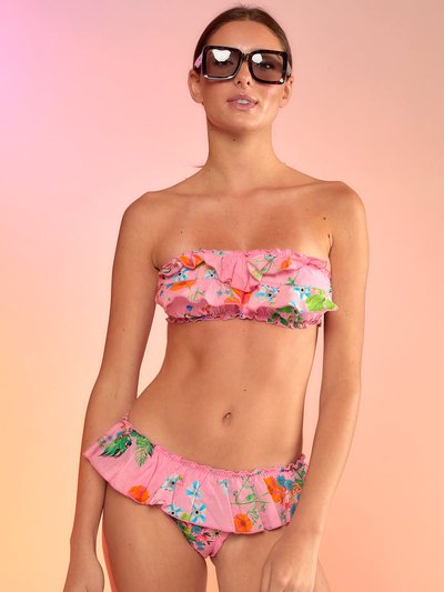 Cynthia Rowley Flirt Ruffle Bikini Bottom - Pink product