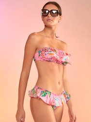 Flirt Ruffle Bikini Top - Pink