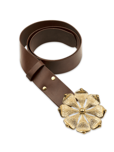 Cynthia Rowley Gold Flower Buckle Belt product