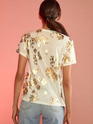 Gold Foil T-Shirt - White/Gold