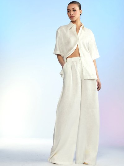 Cynthia Rowley Isola Linen Pants - White product