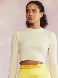 Kendal Cropped Sweater - Cream