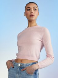 Kendal Cropped Sweater - Pink
