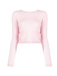 Kendal Cropped Sweater - Pink