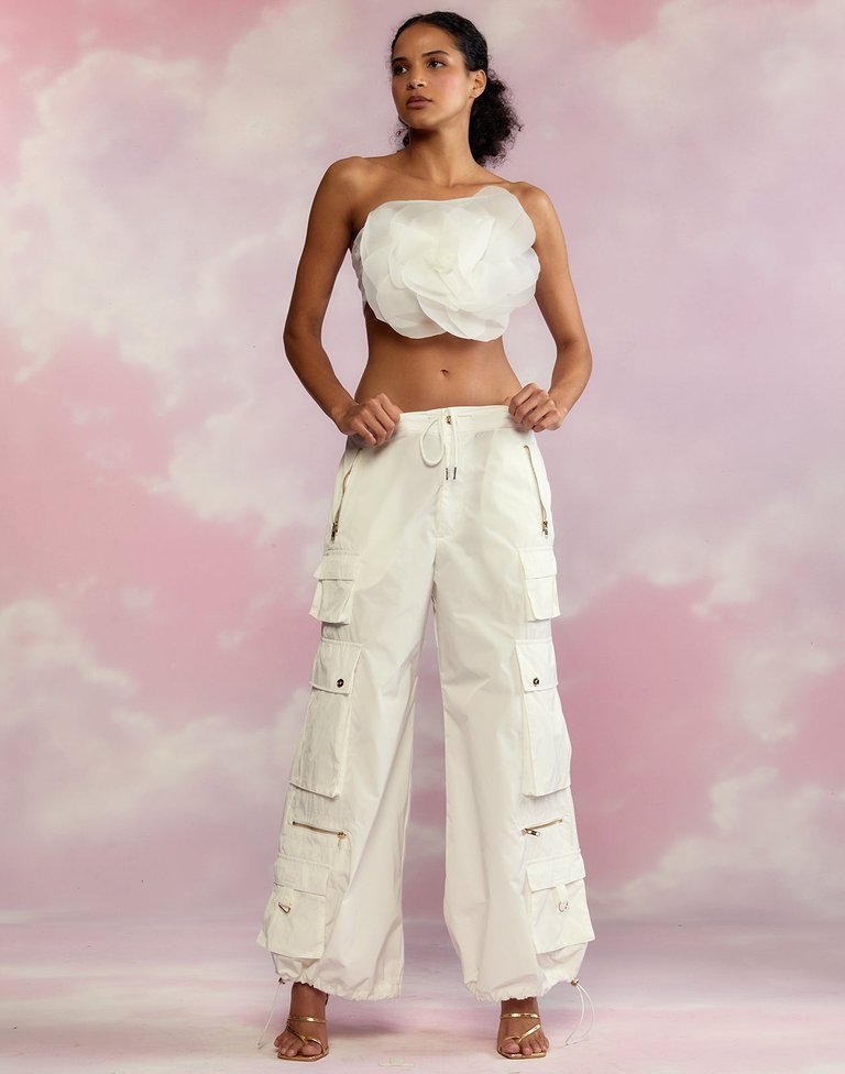Kim Cargo Pant - White