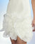 Kourtney Organza Flower Hem Dress - White